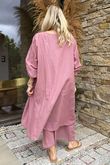 Made in Italy Purdy Pure Cotton Smock Dress Indian Pink